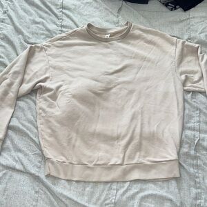 Alo Yoga Beige Crewneck Sweatshirt